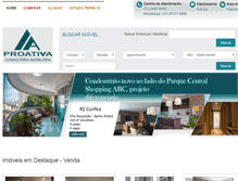 Tablet Screenshot of proativaimoveis.com.br
